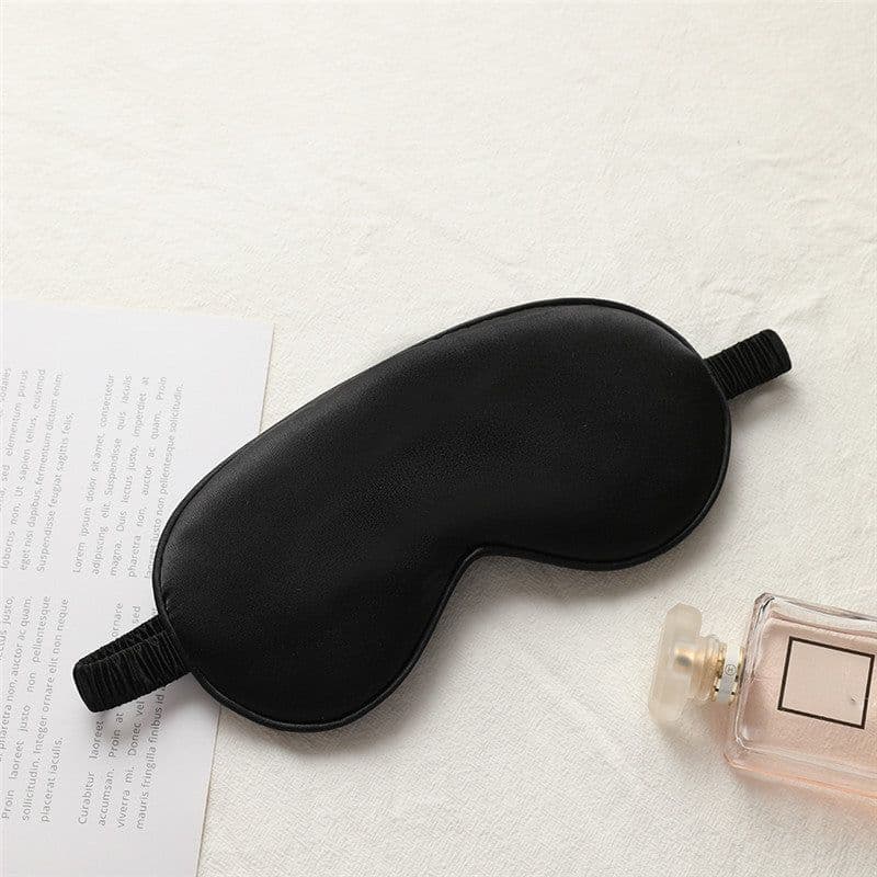 image-New double-sided imitation silk sleep eye mask shading elastic strap travel eye mask summer breathable beauty eye mask
