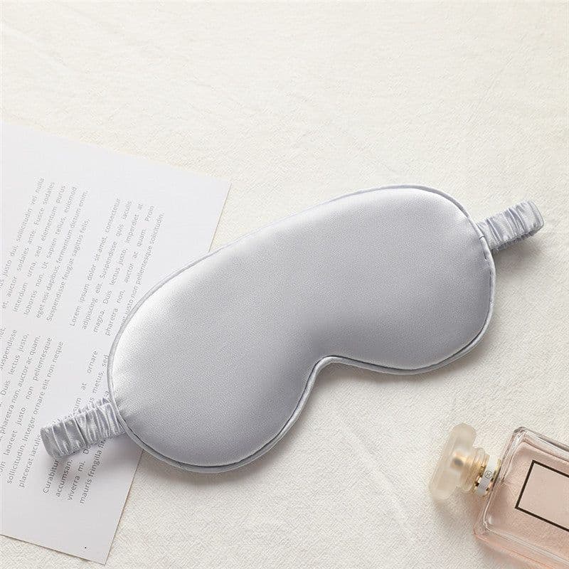 image-New double-sided imitation silk sleep eye mask shading elastic strap travel eye mask summer breathable beauty eye mask