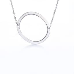 image-Fabulous Rose Gold Plated Stainless Steel Initial Letter Pendant Necklace