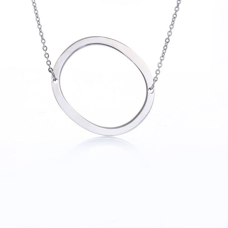 image-Fabulous Rose Gold Plated Stainless Steel Initial Letter Pendant Necklace