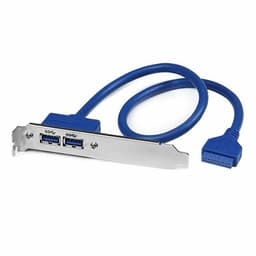 image-USB Cable Startech USB3SPLATE IDC Blue