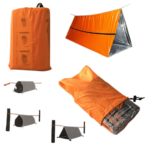 image-High Quality Orange Outdoor Camping Emergency Tent