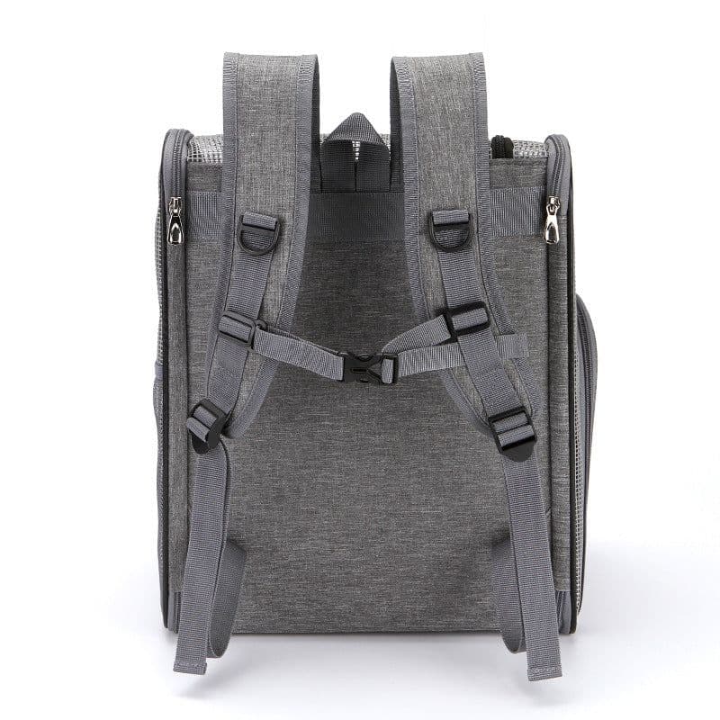 image-Pet Carrier Backpack - Black Large Breathable