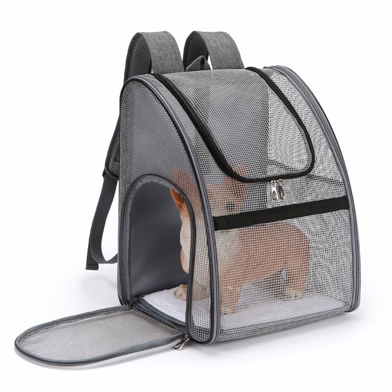image-Pet Carrier Backpack - Black Large Breathable