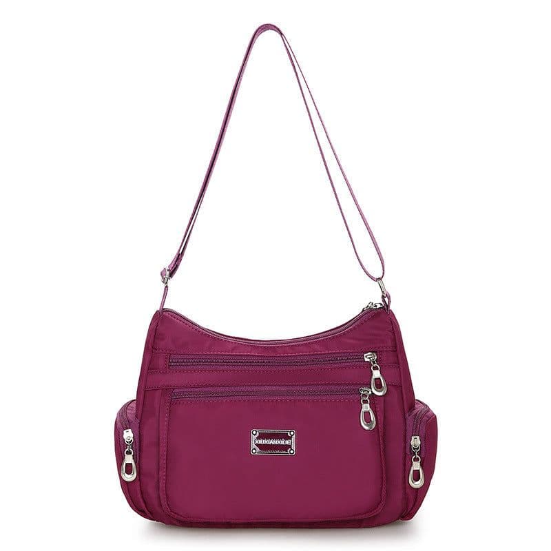 image-Women's Shoulder Bag Nylon Purple Fashion Casual