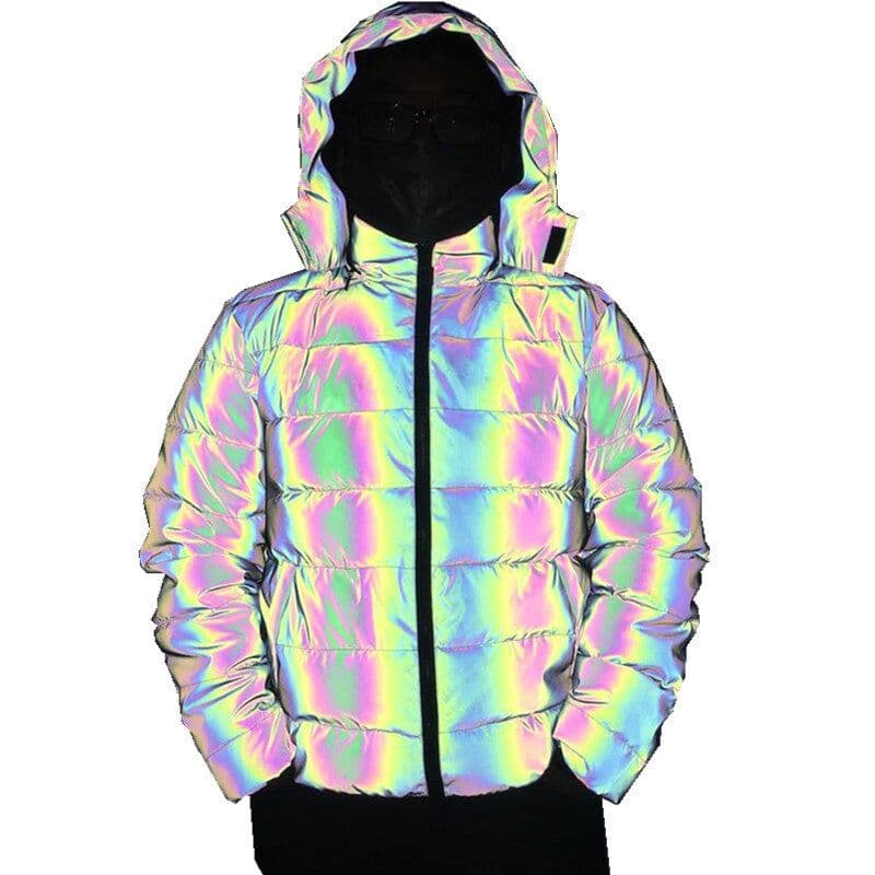 image-2022 Winter Reflective Cotton Jacket - Men's Women's
