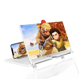 image-New pull-out 12-inch mobile phone screen magnifier projection stand 3D HD amplifier ultra-thin eye protection
