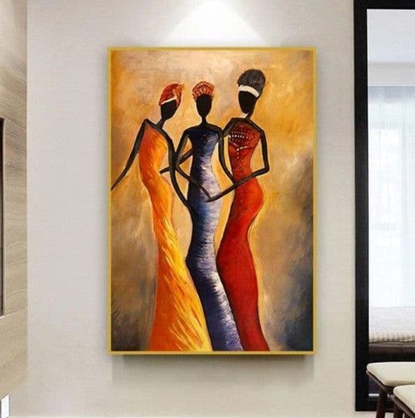 image-Postmodern abstract black yellow line canvas painting core wish AliExpress hot style painting core living room decoration painting