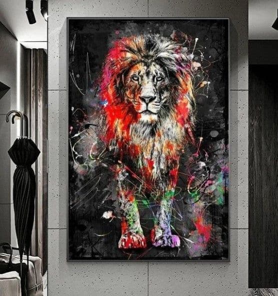 image-Postmodern abstract black yellow line canvas painting core wish AliExpress hot style painting core living room decoration painting