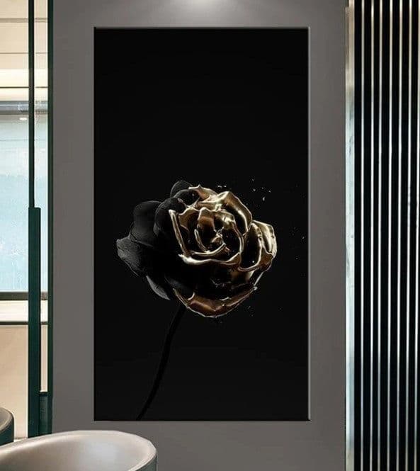 image-Postmodern abstract black yellow line canvas painting core wish AliExpress hot style painting core living room decoration painting
