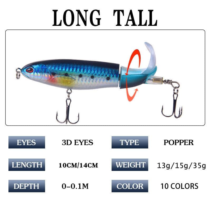 image-Lure Bait Propeller - Plastic Hard Fishing Gear
