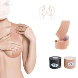 image-Invisible Elastic Breast Lift Stickers, 10cm*5m Nylon, Breathable