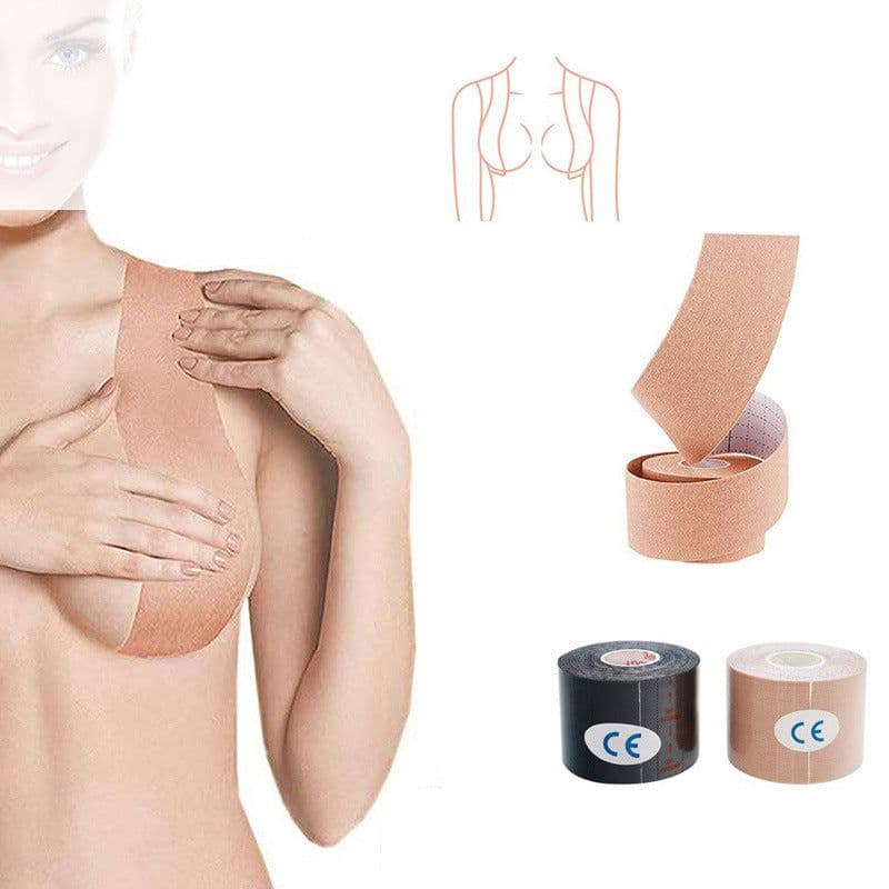 image-Invisible Elastic Breast Lift Stickers, 10cm*5m Nylon, Breathable