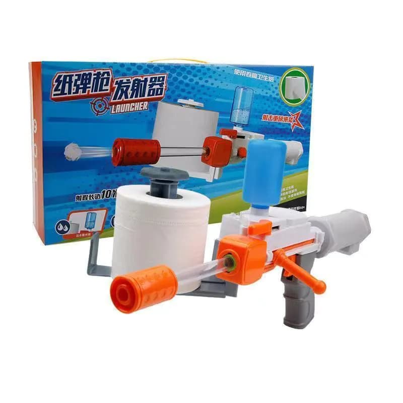 image-Children's Toilet Paper Launcher Plastic Toy