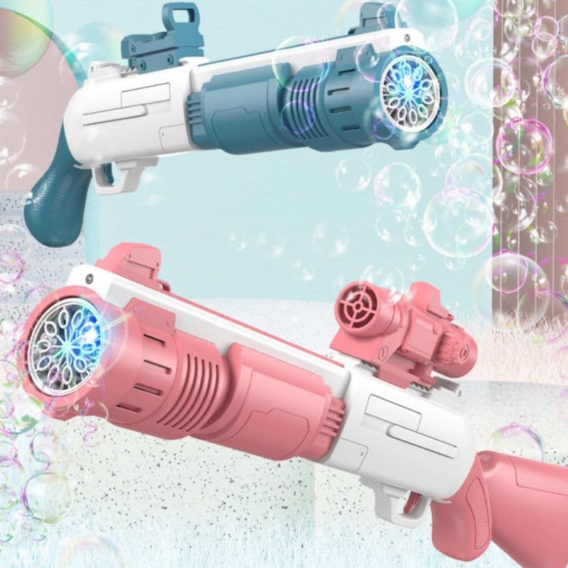 image-Electric Bubble Gun Children's Automatic Bubble Gatling Outdoor Toy Stall