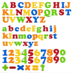 image-Magnetic stickers preschool English number plastic toys