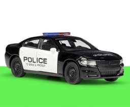image-Police Car Alloy Car Model Children's Toy Puzzle
