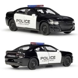 image-Police Car Alloy Car Model Children's Toy Puzzle