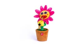 image-Singing Dancing Enchanting Sunflower Musical Plush Toy Saxophone Twisting Light Shining Child Girl Boy Gift Electric Plant Flower Vocal Toy
