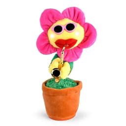 image-Singing Dancing Enchanting Sunflower Musical Plush Toy Saxophone Twisting Light Shining Child Girl Boy Gift Electric Plant Flower Vocal Toy