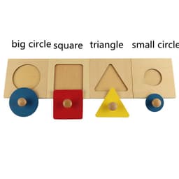 image-Sensory Puzzles To Recognize Four Kinds Of Geometric Jigsaw Puzzle Toys