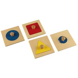 image-Sensory Puzzles To Recognize Four Kinds Of Geometric Jigsaw Puzzle Toys