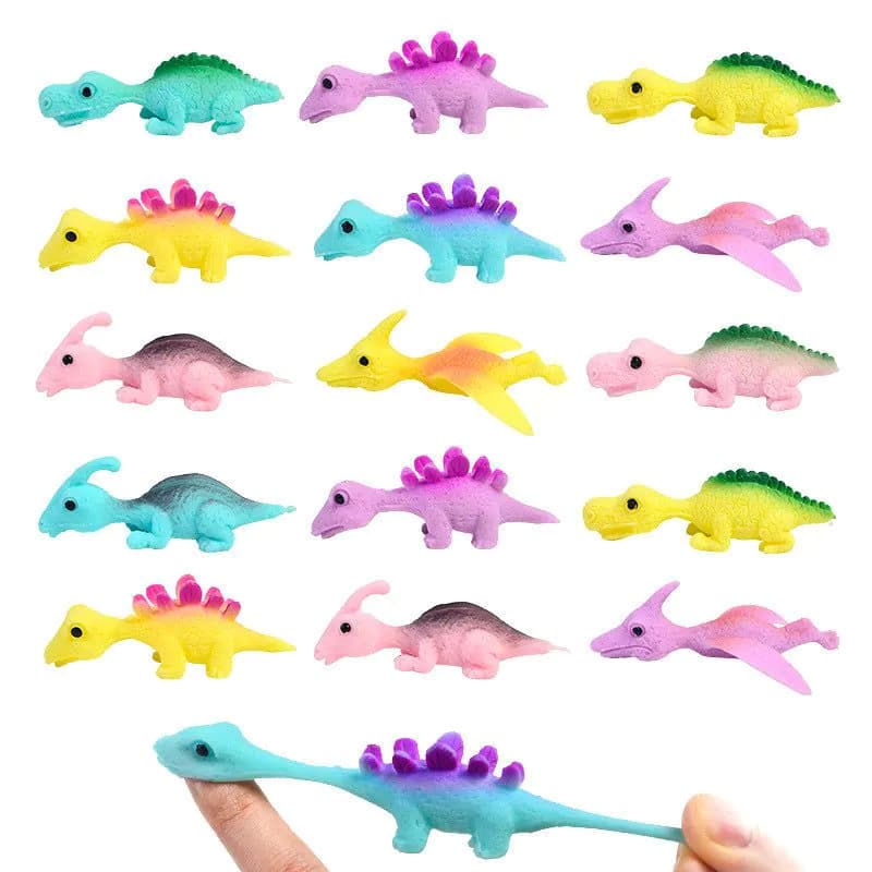image-Finger Catapult Dart Launcher For Children's Trickster Fun Little Dinosaur