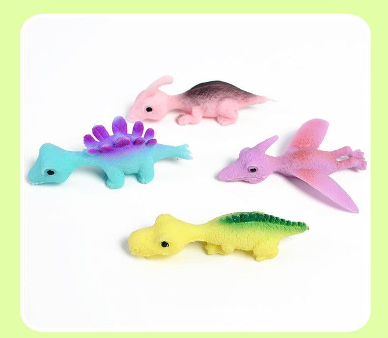image-Finger Catapult Dart Launcher For Children's Trickster Fun Little Dinosaur