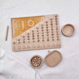 image-Montessori Log Counting Board Description Teaching Aid