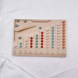 image-Montessori Log Counting Board Description Teaching Aid