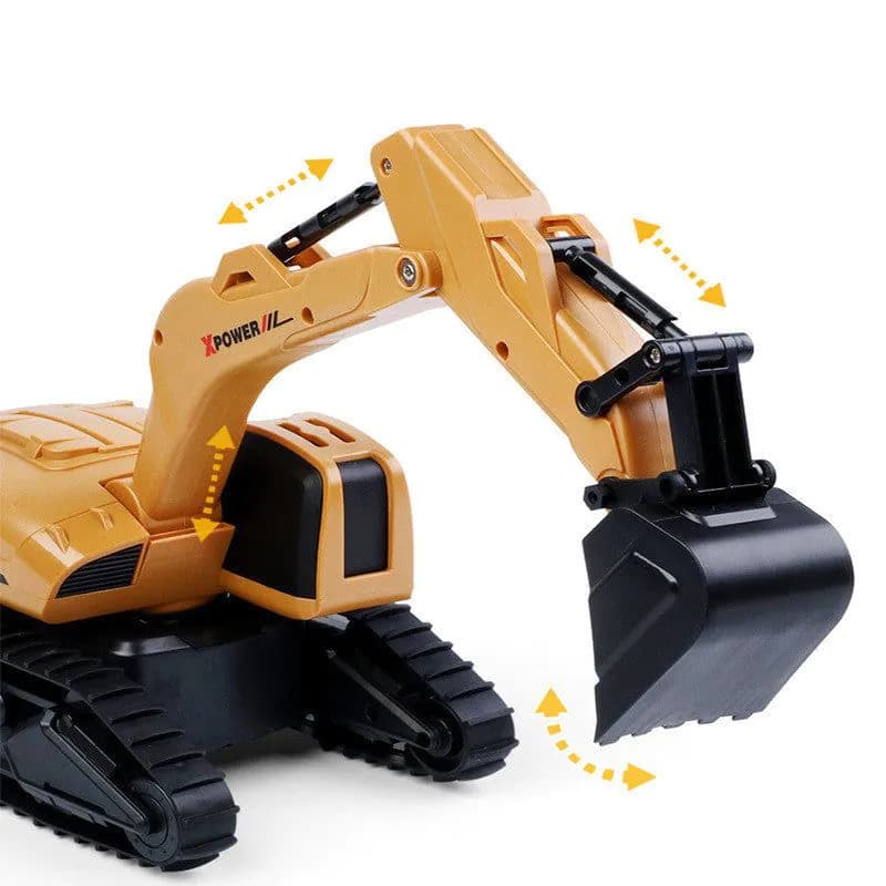 image-Deformation Remote Control Engineering Car Hook Machine Model Kid Toy