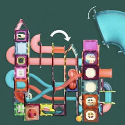 image-Magnetic Track Early Education Building Toys