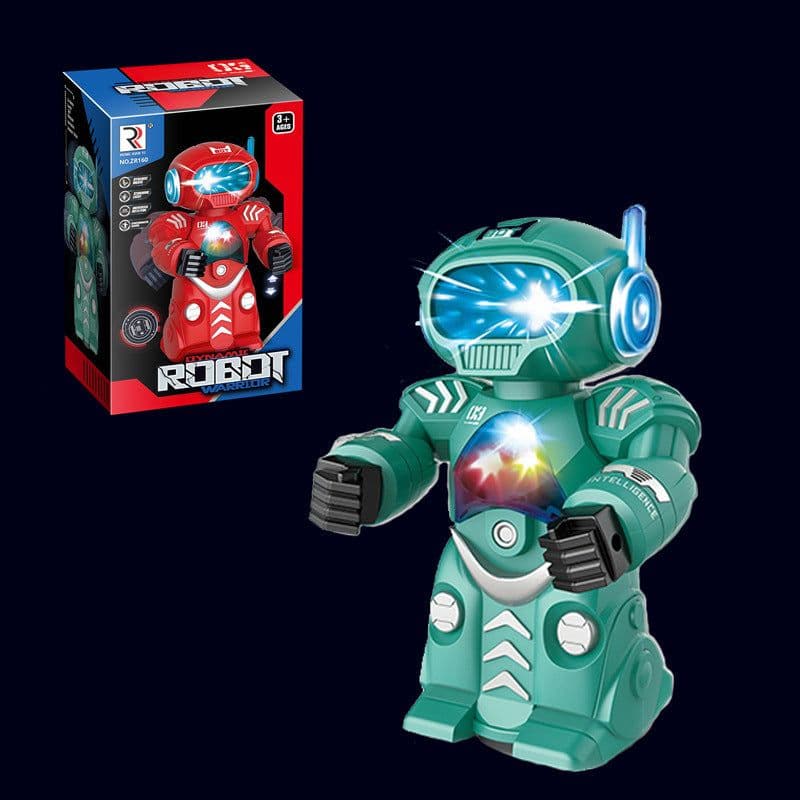 image-Steel Robot Light Music Children Boy Toy