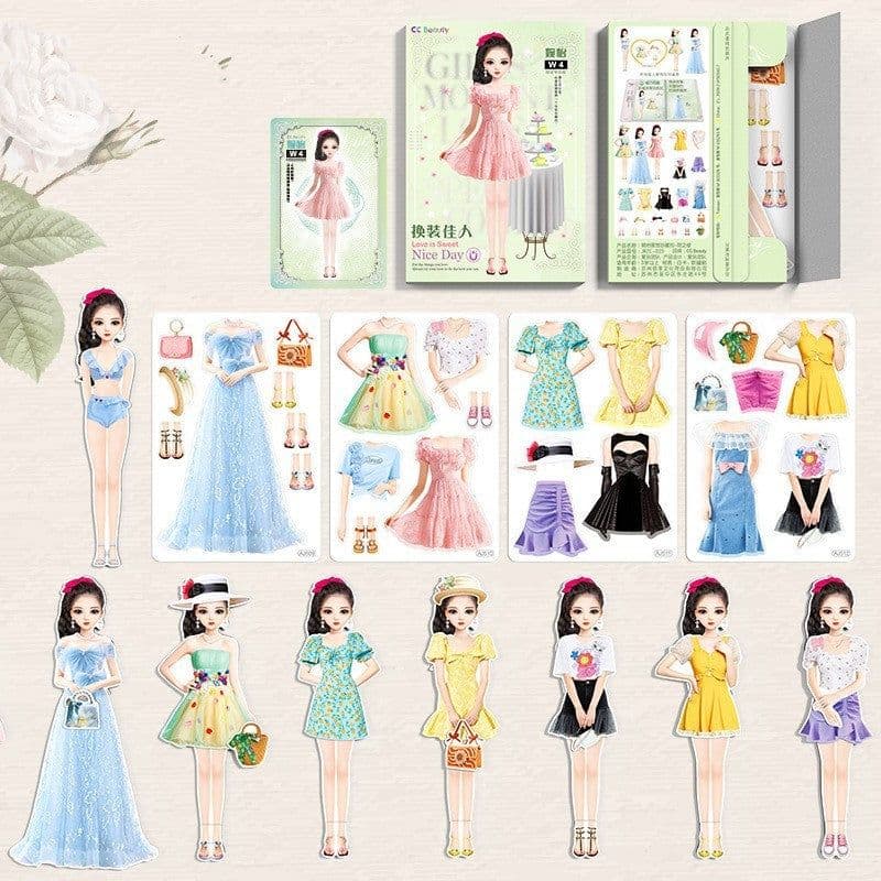 image-Magnetic Dressing Stickers Baby Clothing Stickers Book Toys