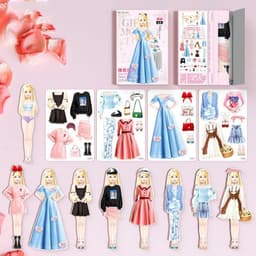 image-Magnetic Dressing Stickers Baby Clothing Stickers Book Toys