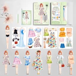 image-Magnetic Dressing Stickers Baby Clothing Stickers Book Toys