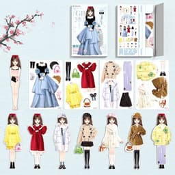 image-Magnetic Dressing Stickers Baby Clothing Stickers Book Toys