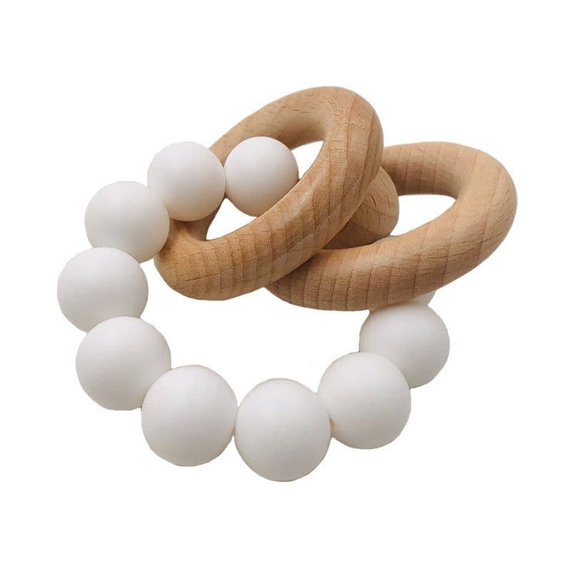image-Spot Wholesale Baby Teether Bracelet Food Grade Silicone Baby Soothing Molars