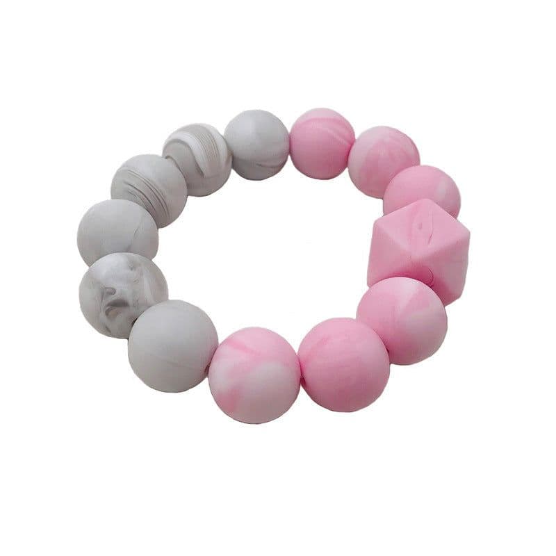 image-Spot Wholesale Baby Teether Bracelet Food Grade Silicone Baby Soothing Molars