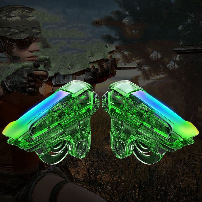 image-Yoteen Metal Trigger For Shooting Game L1 R1 Aim Fire Button Mobile Phone Joystick Controller