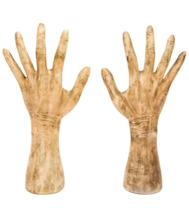 image-Horror Ghost Hand Ornament Glowing Hand Statue Creative Halloween Props For Home Garden Courtyard Decoration