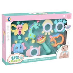 image-Baby Educational Toys 6-12 Months Gift Box Handbell Plastic Set