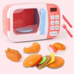 image-Simulation kitchen electric microwave toy