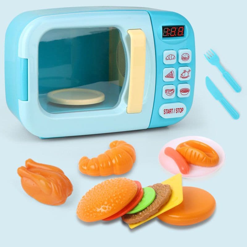 image-Simulation kitchen electric microwave toy