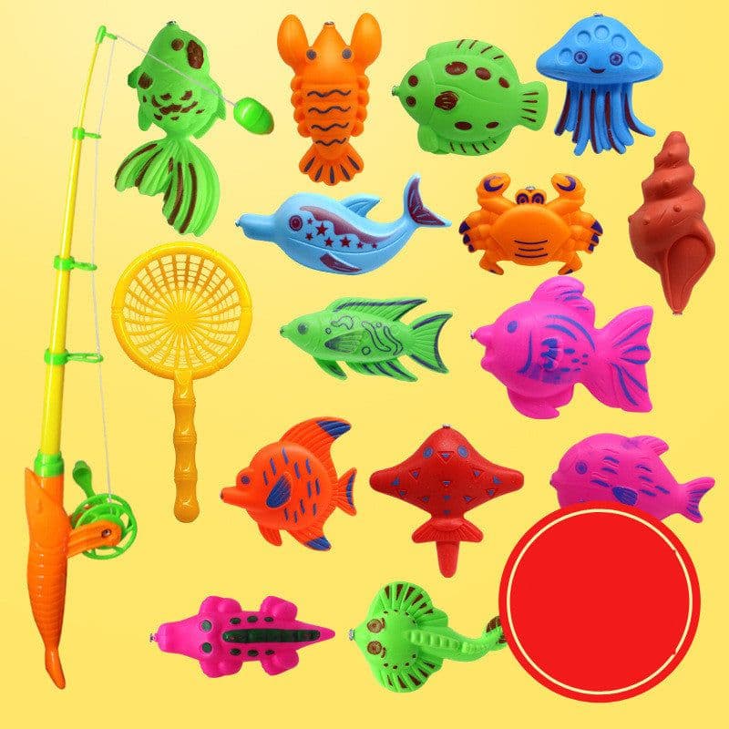 image-Baby Bathing, Playing And Fishing Toy Set