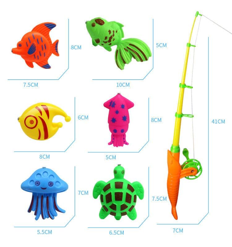 image-Baby Bathing, Playing And Fishing Toy Set