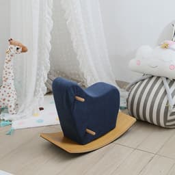 image-Wooden Wooden Horse Shaking Horse Children's Educational Toys Rocking Chair