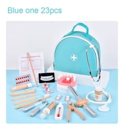 image-Early Childhood Education Role Play Every Family Holding Medical Bag Model Stethoscope Toys