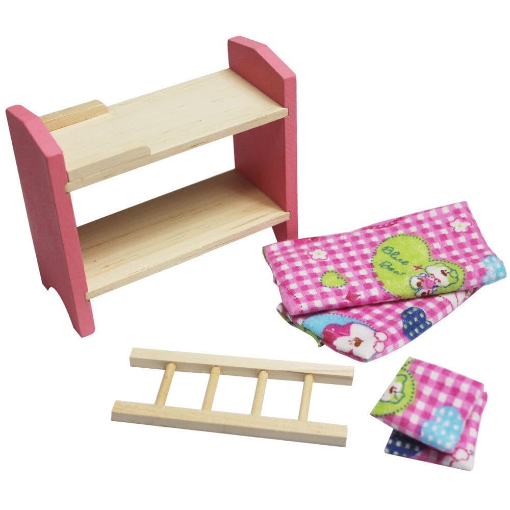 image-Small Furniture Wooden High Bed Children's Play House Educational Toys Early Childhood Children's Toy Wood