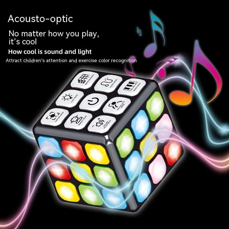 image-Children's Lighting Musixcube Multi-function Entrance Game Rubik's Cube Toy